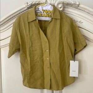Mod Ref Olive Green Short Sleeve Button-Down Shirt